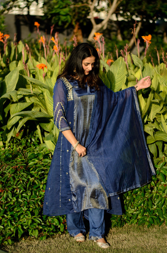 BLUE KURTA SET