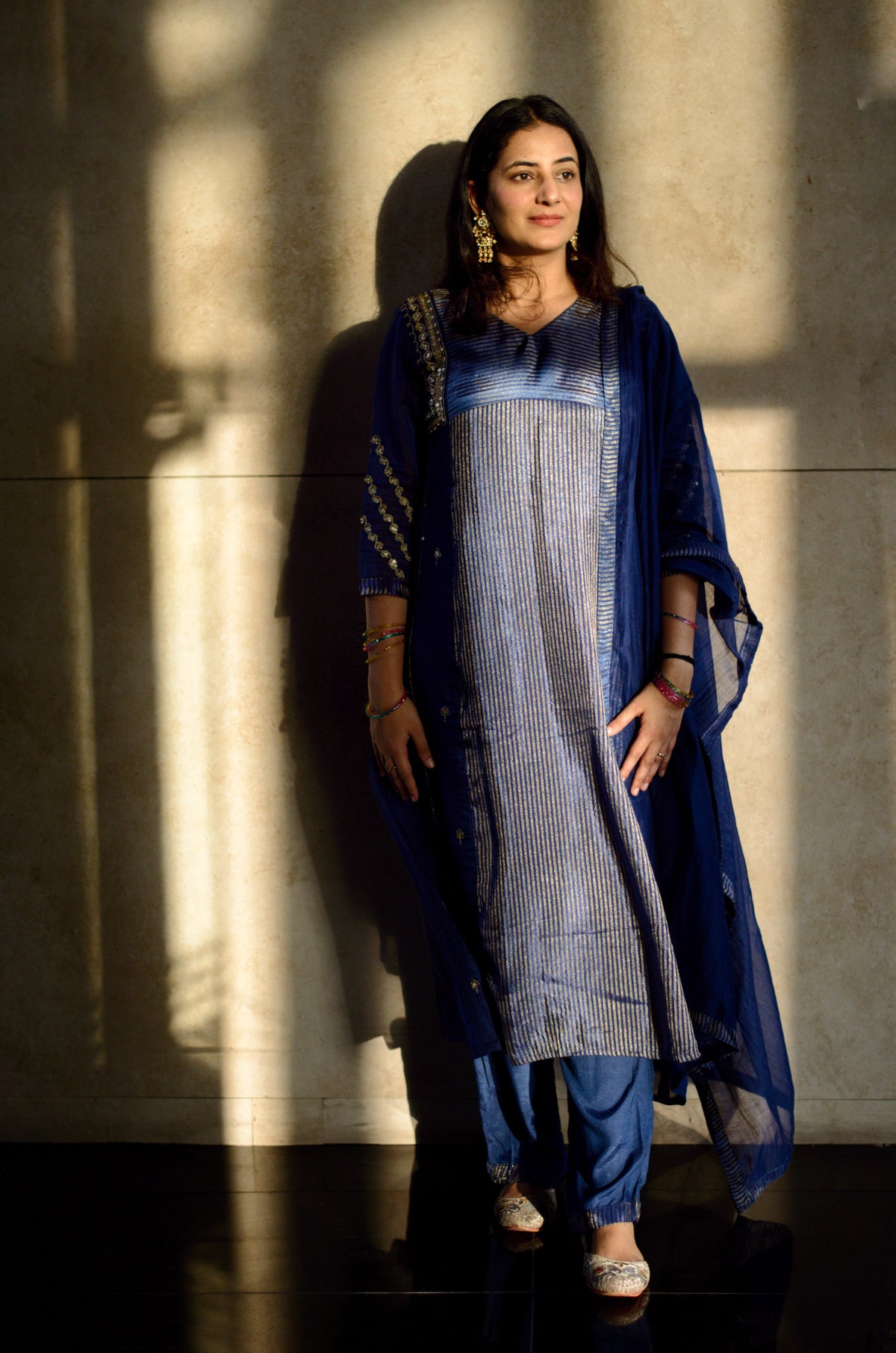 BLUE KURTA SET