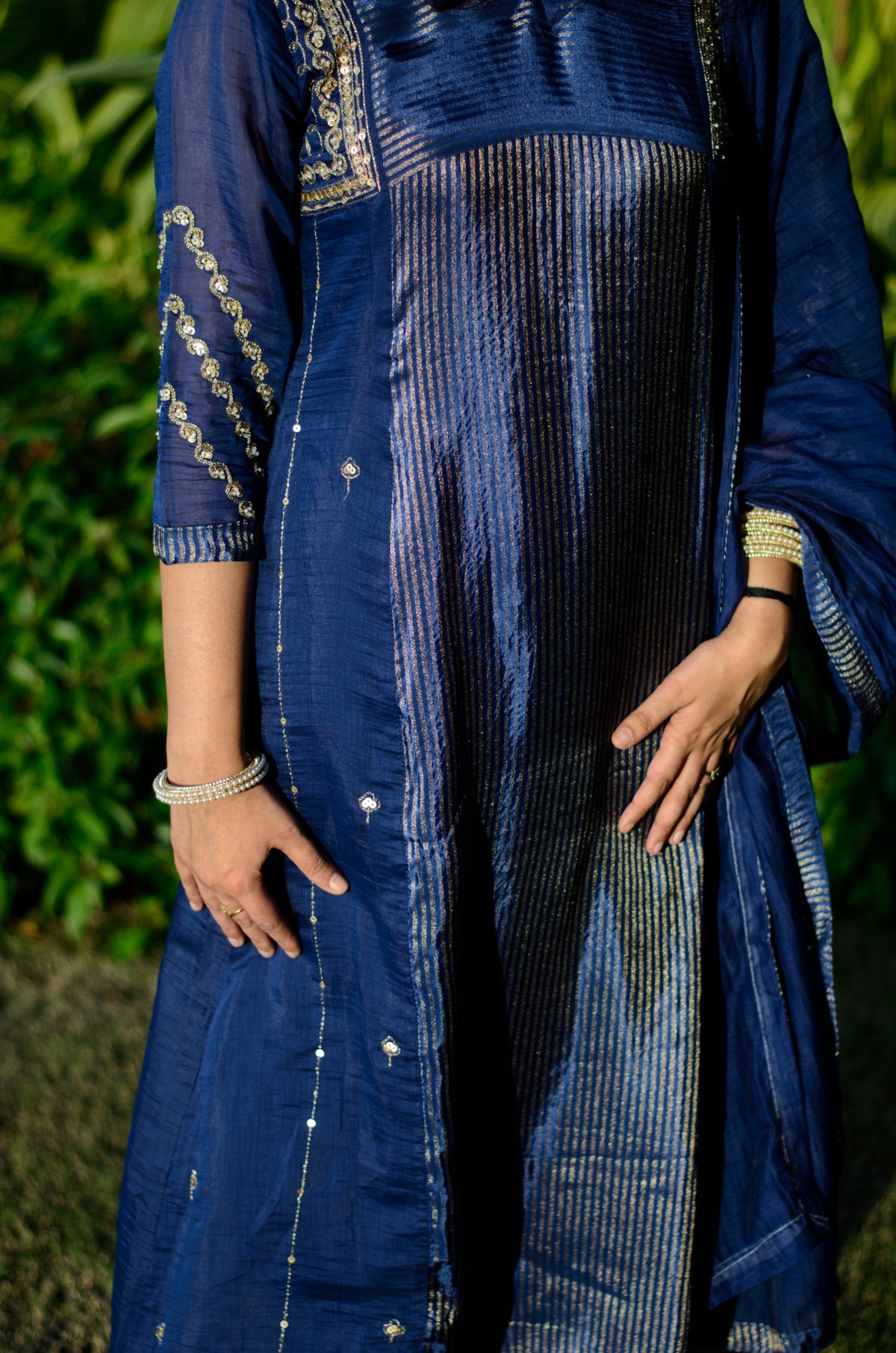 BLUE KURTA SET